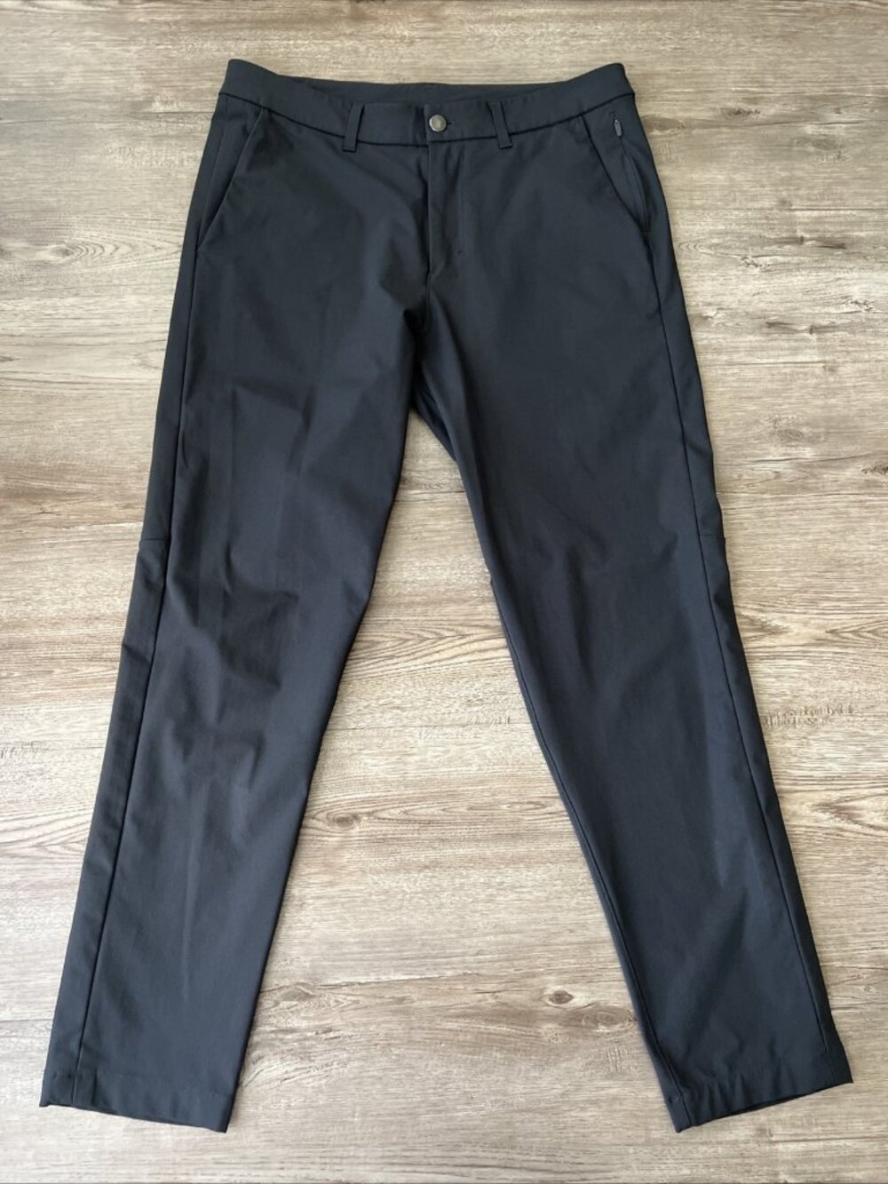 Lululemon Commission Pants Mens 32x29 Dark Gray Slim Fit Warpstream - Picture 16 of 16